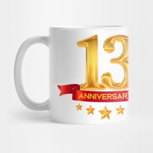 Letter Number 13 thirteen birthday Mug